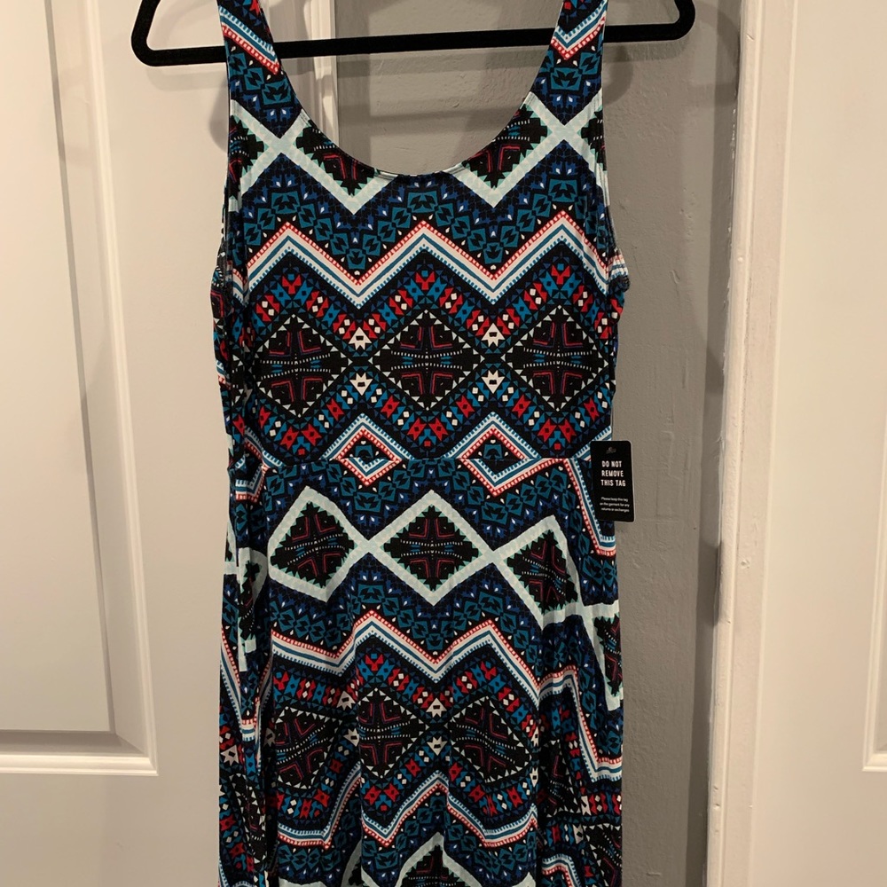 Multi colored knee length dress